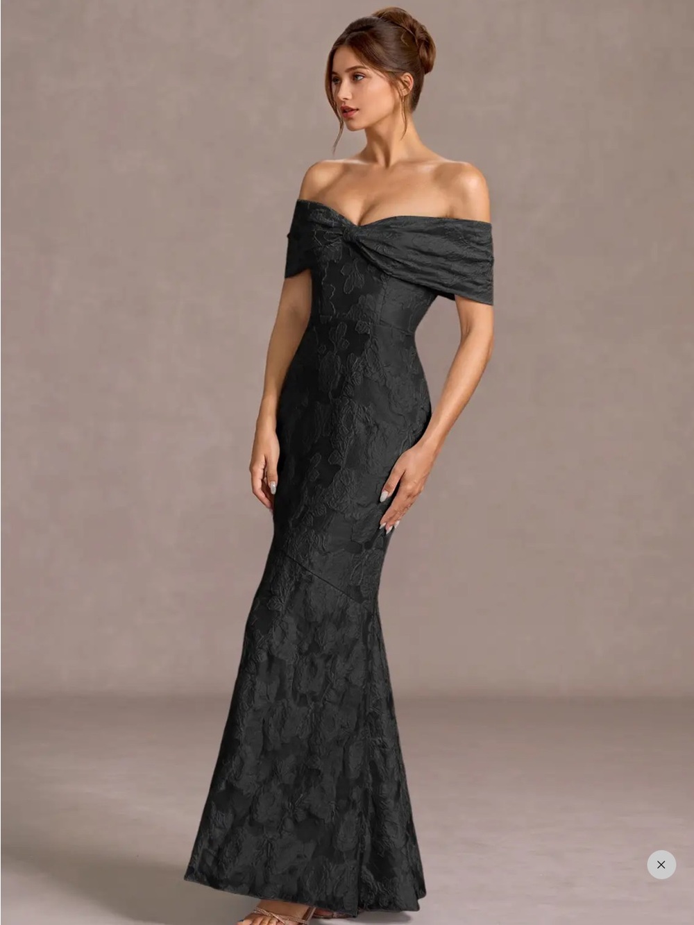 Azazie Valoria  Black Maxi Dress gown